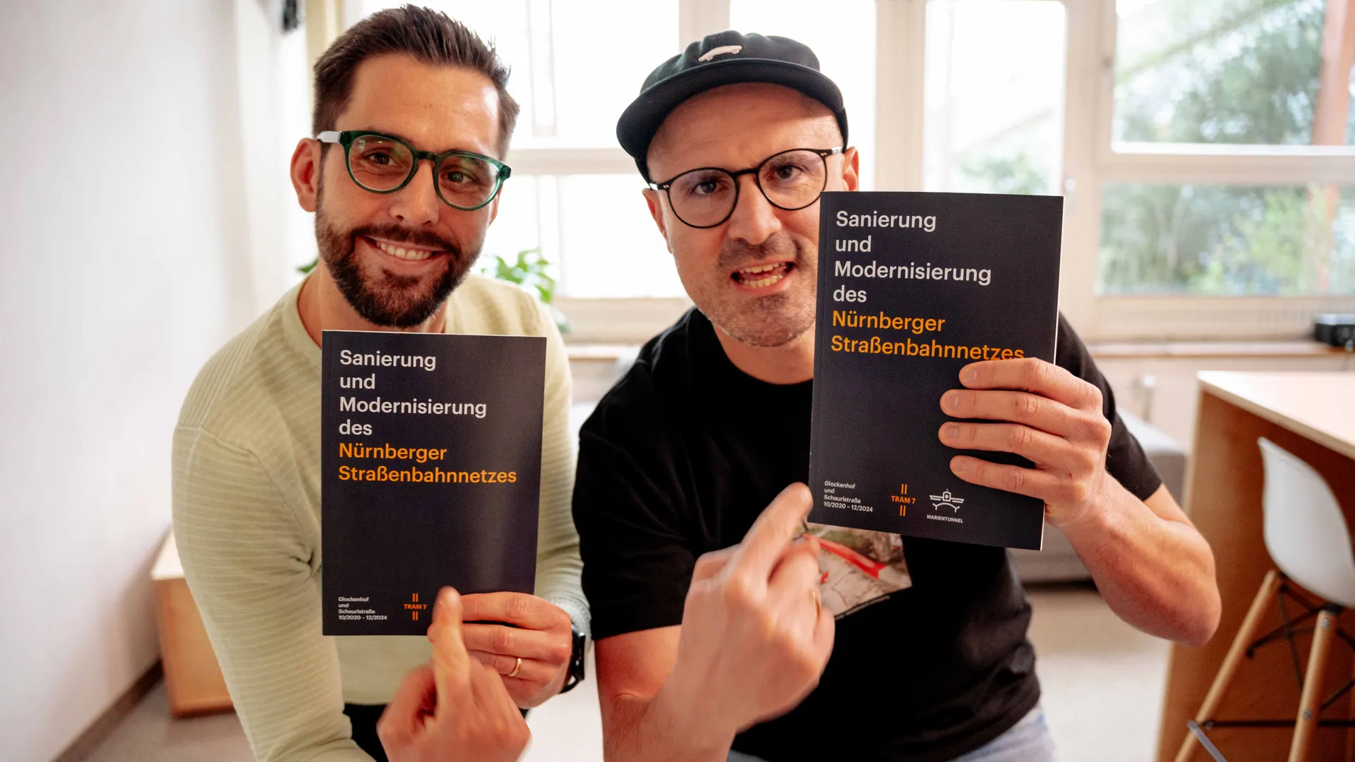 Broschüre zur Straßenbahn in Nürnberg